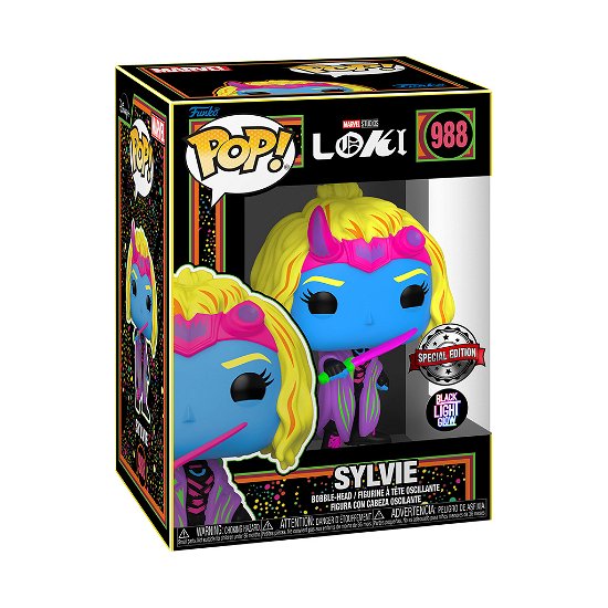 POP: Loki - Sylvie (Blacklight) - Marvel: Funko Pop! - Books - FUNKO UK LTD - 0889698627580 - August 14, 2023