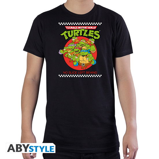 Cover for Teenage Mutant Ninja Turtles · TMNT - Tshirt  Pizza group man SS black - basic (Leketøy)