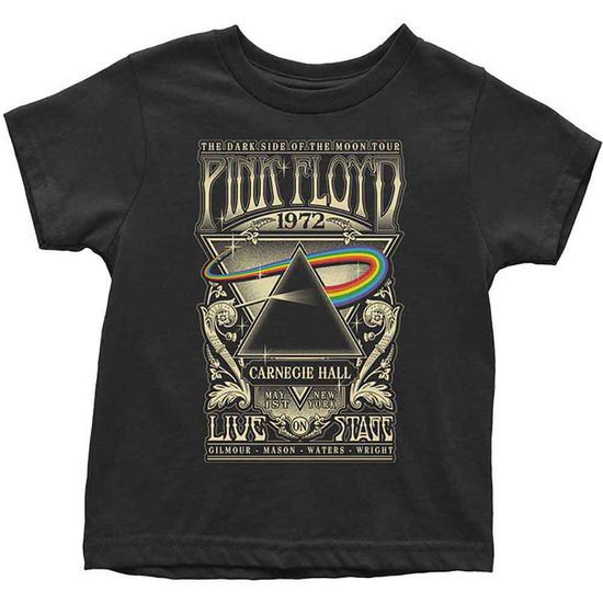 Cover for Pink Floyd · Pink Floyd Kids Toddler T-Shirt: Carnegie Hall Poster (12 Months) (T-shirt) [size 6-12mths] [Black - Kids edition]