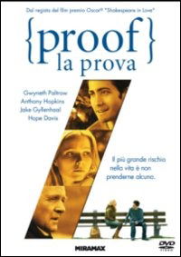 Proof - La Prova - Hope Davis,jake Gyllenhaal,anthony Hopkins,gwyneth Paltrow,stephen Warbeck - Filmes - MIRAMAX FILMS - 8031179932580 - 24 de maio de 2012