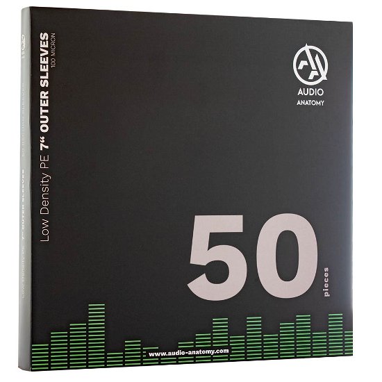 50 x 7" PE Low Density Outer Sleeves (100 Micron) - Audio Anatomy - Muziek - AUDIO ANATOMY - 9003829972580 - 