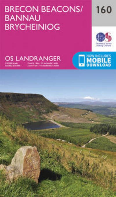 Cover for Ordnance Survey · Brecon Beacons - OS Landranger Map (Landkart) [February 2016 edition] (2016)