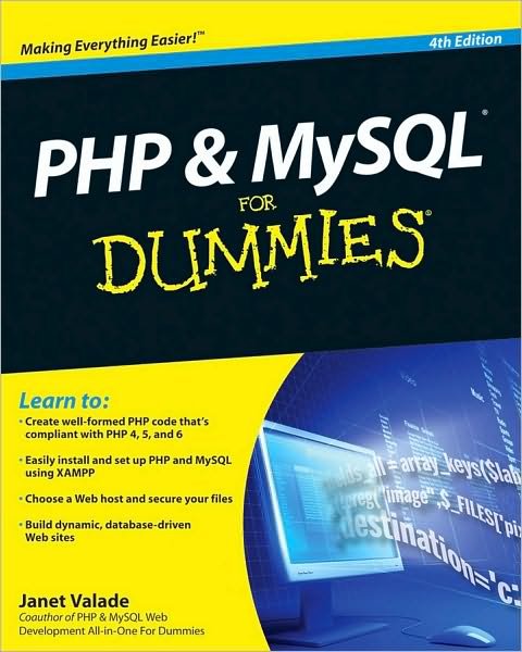 Cover for Janet Valade · PHP and MySQL For Dummies (Taschenbuch) (2009)