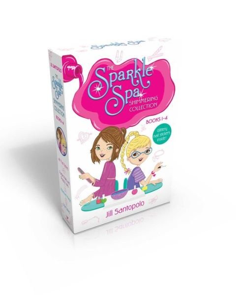 Cover for Jill Santopolo · The Sparkle Spa Shimmering Collection Books 1-4 (Glittery Nail Stickers Inside!): All That Glitters; Purple Nails and Puppy Tails; Makeover Magic; True Colors (Paperback Book) [Boxed Set edition] (2014)