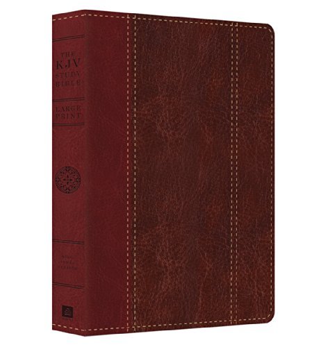 Cover for Christopher D. Hudson · The Kjv Study Bible - Large Print (King James Bible) (Leather Book) [Lea Lrg edition] (2014)