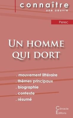 Cover for Georges Perec · Fiche de lecture Un homme qui dort de Georges Perec (analyse litteraire de reference et resume complet) (Taschenbuch) (2022)