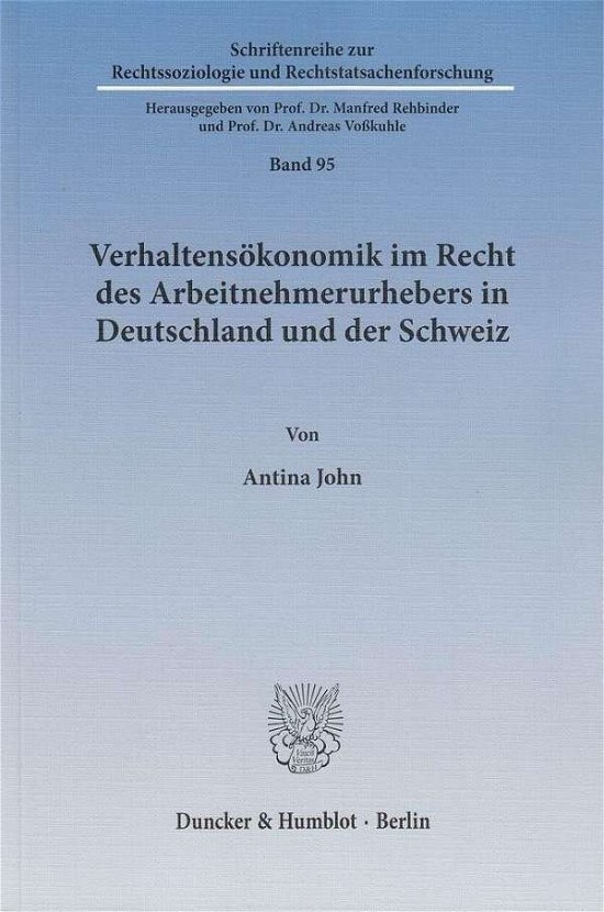 Cover for John · Verhaltensökonomik im Recht des Ar (Bog) (2014)