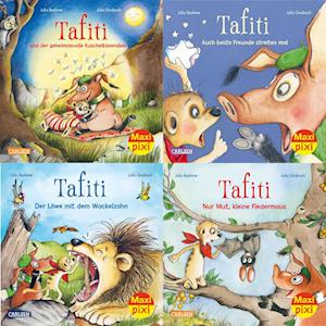 Cover for Julia Boehme · Maxi-Pixi-4er-Set 93: Abenteuer mit Tafiti (4x1 Exemplar) (Bog) (2022)