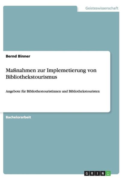 Cover for Binner · Maßnahmen zur Implemetierung von (Book) [German edition] (2015)