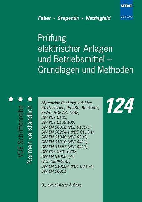 Prüfung elektrischer Anlagen - Faber - Livros -  - 9783800734580 - 