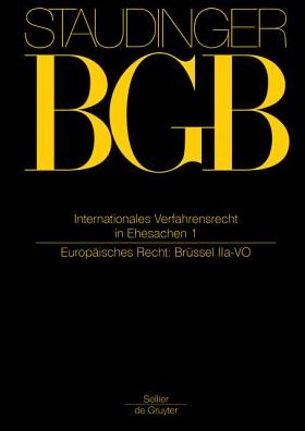 Cover for Staudinger · BGB.Int.VerfahrensR.Ehes.1 (Book) (2014)