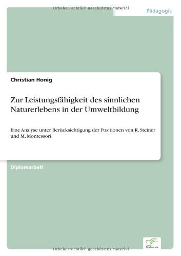 Cover for Honig · Zur Leistungsfähigkeit des sinnli (Bok) [German edition] (2002)