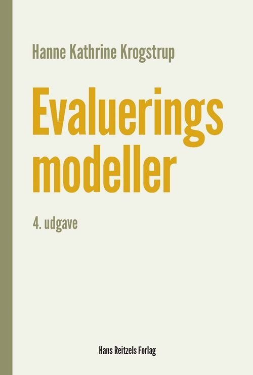 Cover for Hanne Kathrine Krogstrup · Evalueringsmodeller (Hæftet bog) [4. udgave] (2024)