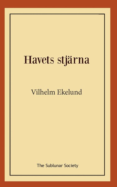 Cover for Vilhelm Ekelund · Havets stjärna (Paperback Book) (2020)