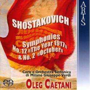 Symphonies Nos. 2 ""The Year 1917"" & 12 ""To October"" Arts Music Klassisk - Caetani / Orchestra Sinfonica Di Milano - Musik - DAN - 0600554770581 - 1. august 2006