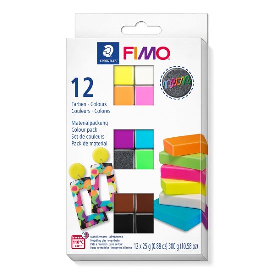 FIMO Mod.masse Effect Neon 12er-Set retail - Fimo - Merchandise - Staedtler - 4007817096581 - May 1, 2024