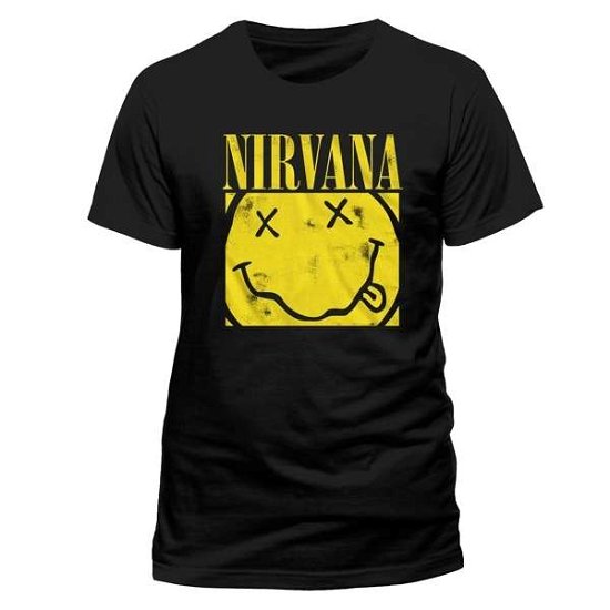 Cover for Nirvana · Box Smiley (T-shirt) [size S] [Black edition] (2016)