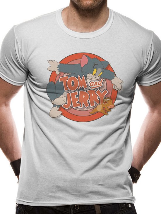 Tom And Jerry: Retro Logo (T-Shirt Unisex Tg. 2Xl) - Tom And Jerry - Andet -  - 5054015365581 - 7. februar 2019