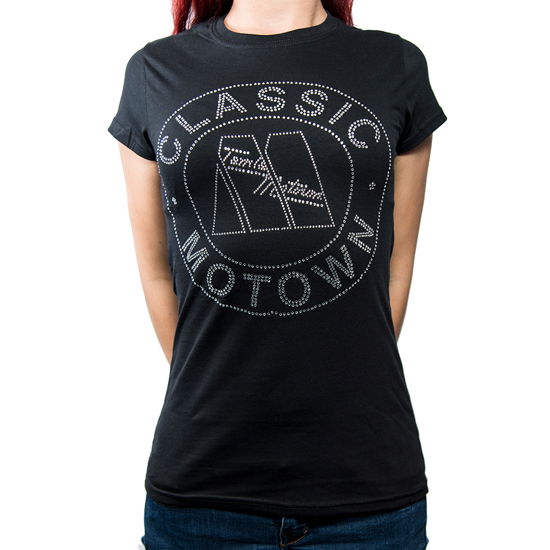 Motown Records · Motown Records Ladies T-Shirt: Classic (Embellished) (T-shirt) [size L] [Black - Ladies edition] (2020)