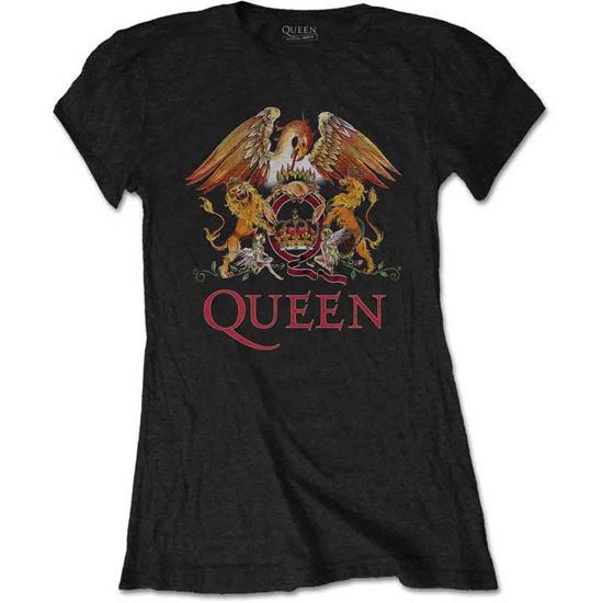 Queen Ladies T-Shirt: Classic Crest - Queen - Fanituote -  - 5056170659581 - 