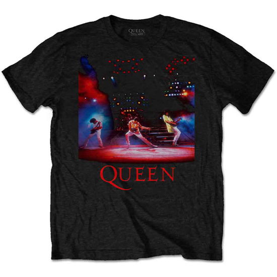 Cover for Queen · Queen Unisex T-Shirt: Live Shot Spotlight (T-shirt) [size XL] [Black - Unisex edition] (2020)