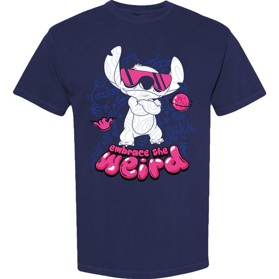 Cover for Disney · Disney Unisex T-Shirt: Lilo &amp; Stitch Embrace The Weird (Navy Blue) (T-shirt) [size S] (2025)
