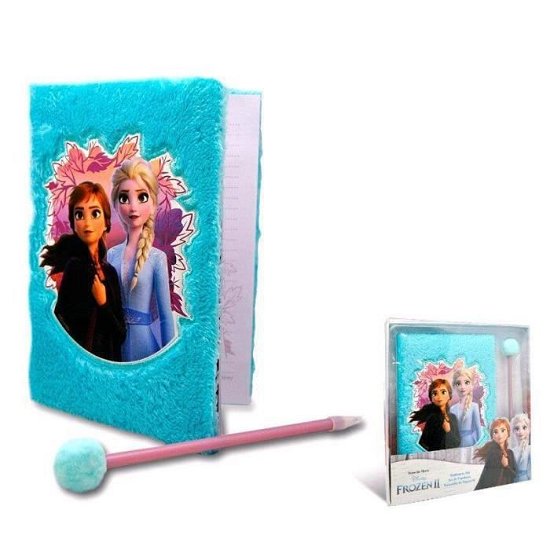 Fluffy Dagboek + Pom Pom Pen - Frozen - Fanituote -  - 8435507831581 - 