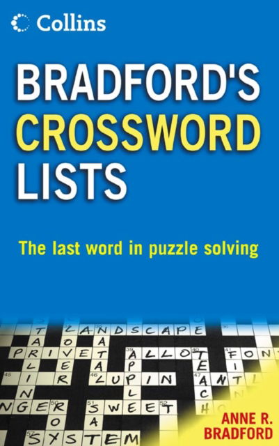 Cover for Anne R. Bradford · Collins Bradford's Crossword Lists (Paperback Book) (2004)