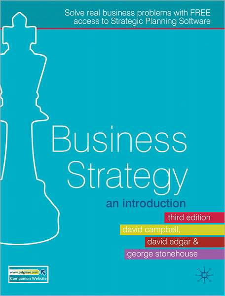 Cover for Edgar, David (Caledonian Business School, Glasgow) · Business Strategy: An Introduction (Pocketbok) (2011)