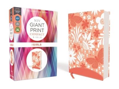 NIV, Giant Print Compact Bible for Girls, Leathersoft, Coral, Red Letter Edition, Comfort Print -  - Books - Zonderkidz - 9780310114581 - February 2, 2021