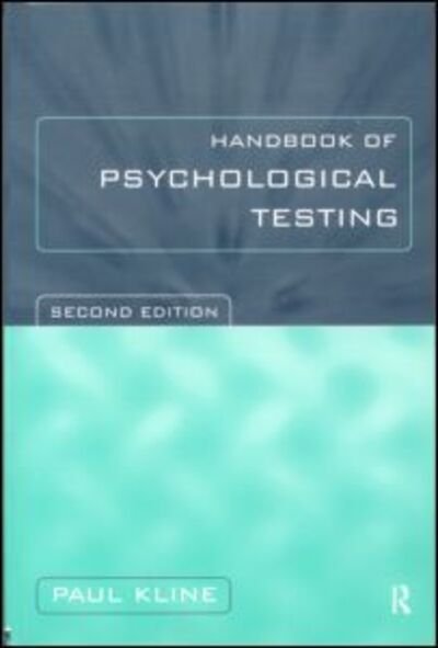 Cover for Paul Kline · Handbook of Psychological Testing (Pocketbok) (1999)