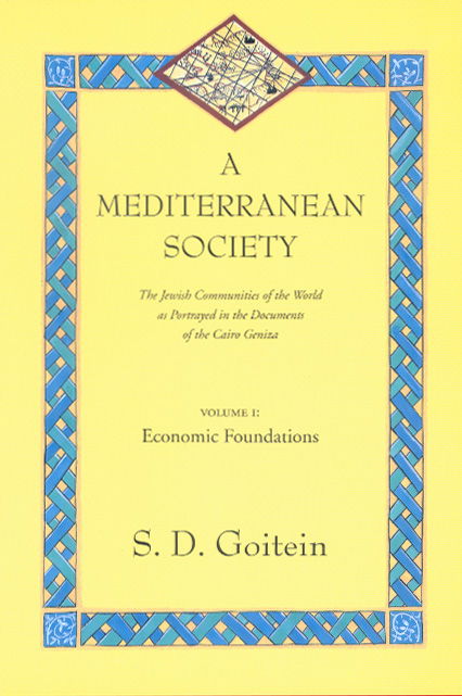 Cover for S. D. Goitein · A Mediterranean Society, Volume I: The Jewish Communities of the Arab World as Portrayed in the Documents of the Cairo Geniza, Economic Foundations - Near Eastern Center, UCLA (Paperback Book) (2000)