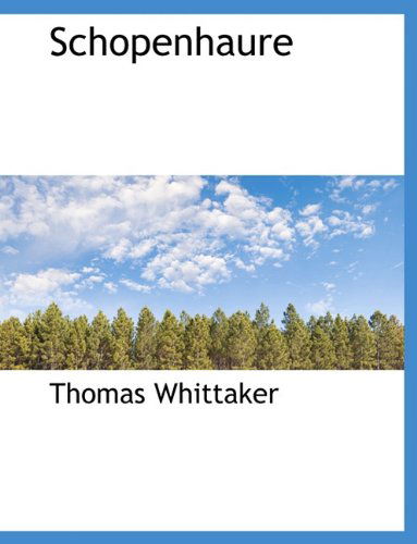 Cover for Thomas Whittaker · Schopenhaure (Paperback Book) (2010)