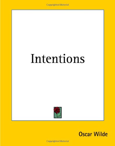 Cover for Oscar Wilde · Intentions (Paperback Book) (2004)