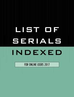 Cover for List of Serials Indexed for Online Users 2017 (Paperback Book) (2017)