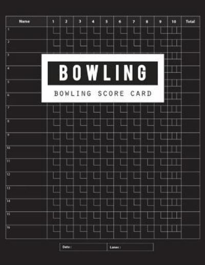 Cover for Bg Publishing · Bowling Score Card (Paperback Book) (2018)