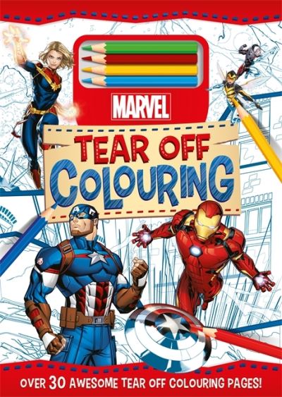 Cover for Marvel Tear Off Colouring (Book) (2021)