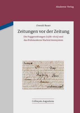 Cover for Bauer · Zeitungen vor der Zeitung (Book) (2011)