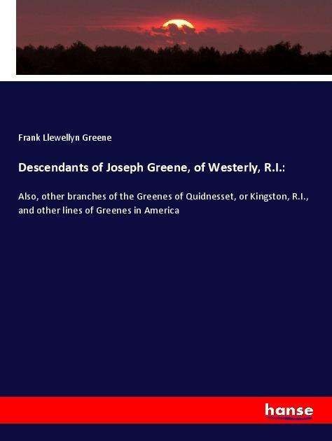 Cover for Greene · Descendants of Joseph Greene, of (Buch)