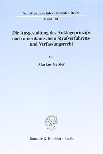 Cover for Geisler · Die Ausgestaltung des Anklagepr (Book) (1998)