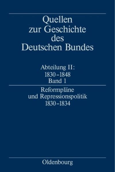 Cover for Lothar Gall · Quellen zur Geschichte des Deutschen Bundes, Bd.1 (Hardcover Book) (2003)