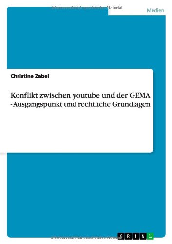 Cover for Zabel · Konflikt zwischen youtube und der (Buch) [German edition] (2011)