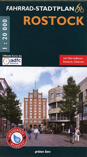 Fahrradstadtplan Rostock 1:20 000 - Lutz Gebhardt - Books - Verlag grünes Herz - 9783866362581 - July 30, 2020