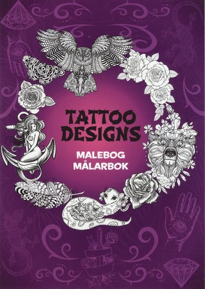 Cover for Mandalas: Tattoo Designs Målarbok (Buch) (2019)