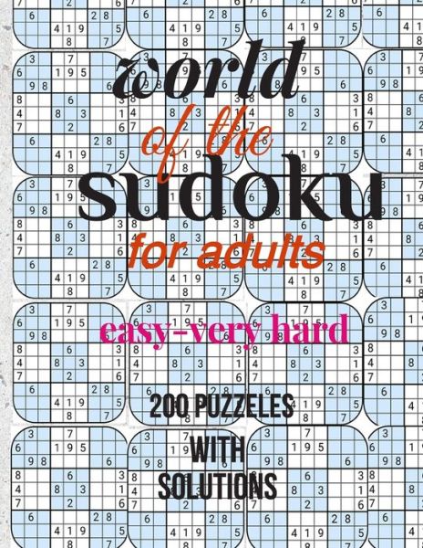 Cover for Said Said · World of the Sudoku for Adults (Paperback Book) (2020)