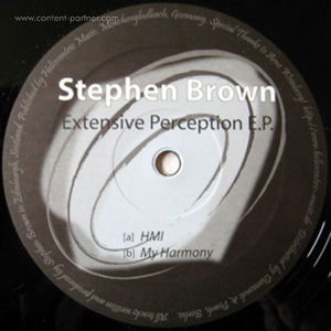 Cover for Stephen Brown · Extensive Perception E.p. (12&quot;) (2011)