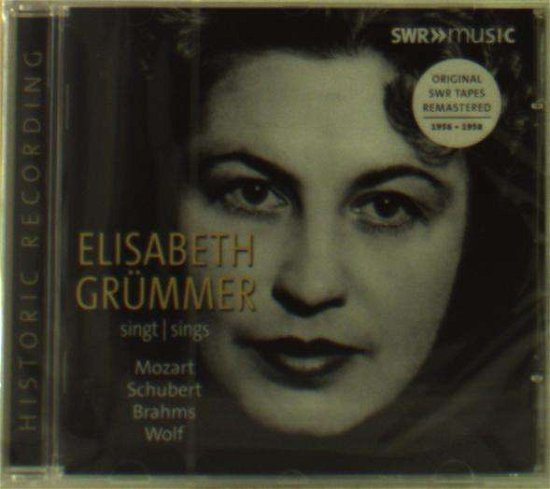 Brahms; Mozart; Schubert; Wolf · Elisabeth Grummer Sings (CD) (2018)