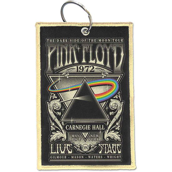 Pink Floyd Keychain: Carnegie Hall (Double Sided Patch) - Pink Floyd - Gadżety -  - 5056368624582 - 