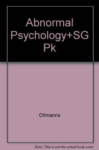 Cover for Emery · Abnormal Psychology &amp; Study Guide Pkg (Hardcover Book) (2003)