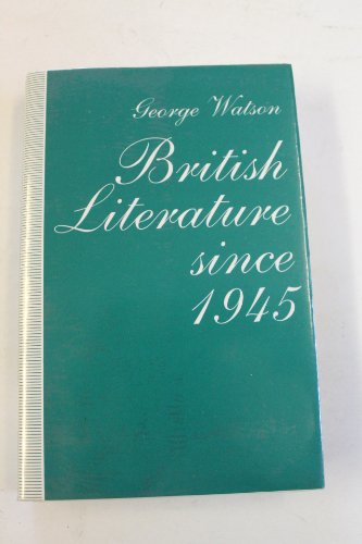 Cover for George Watson · British Literature since 1945 (Hardcover Book) (1991)